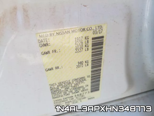 1N4AL3APXHN348773 фото 2