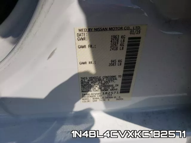 1N4BL4CVXKC182571 фото 2