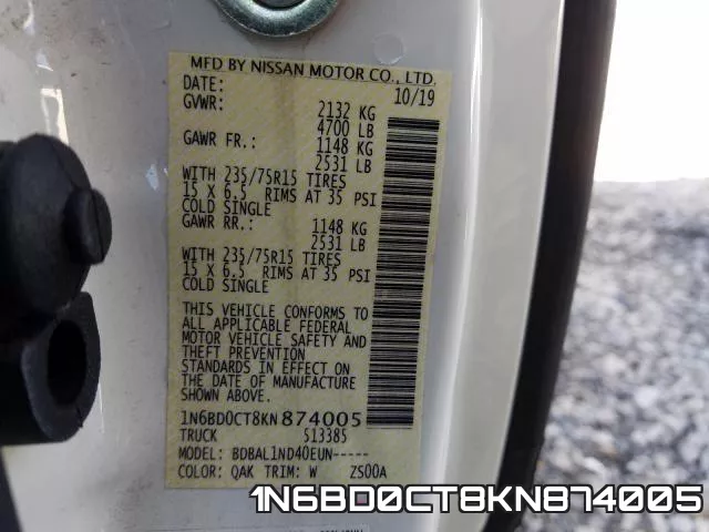 1N6BD0CT8KN874005 фото 2