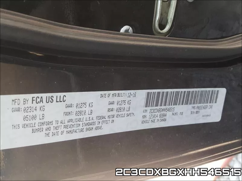 2C3CDXBGXHH546515 фото 2
