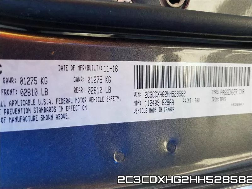 2C3CDXHG2HH528582 фото 2