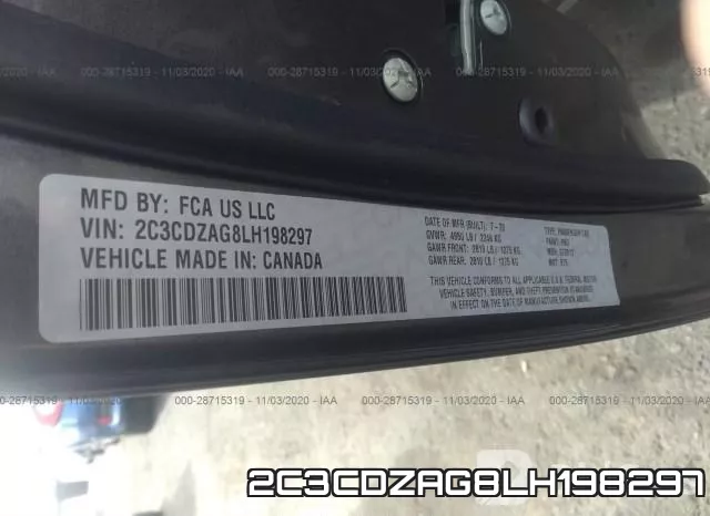 2C3CDZAG8LH198297 фото 9