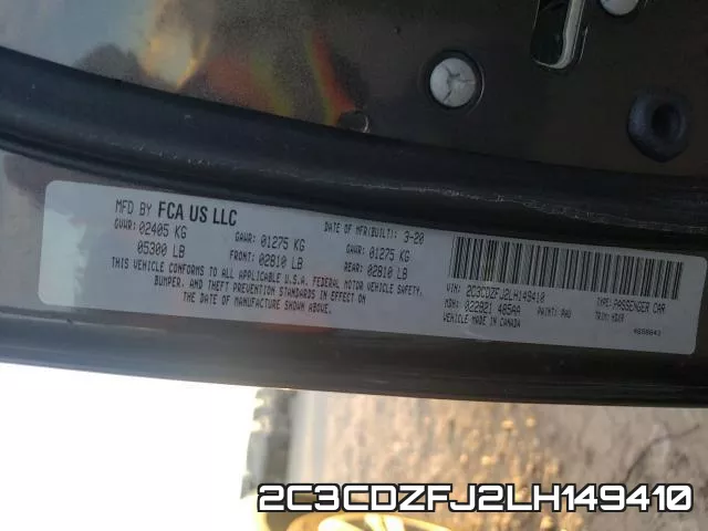2C3CDZFJ2LH149410 фото 2