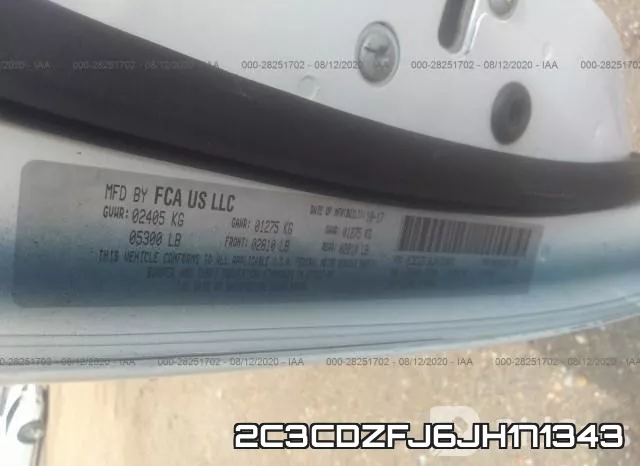 2C3CDZFJ6JH171343 фото 10