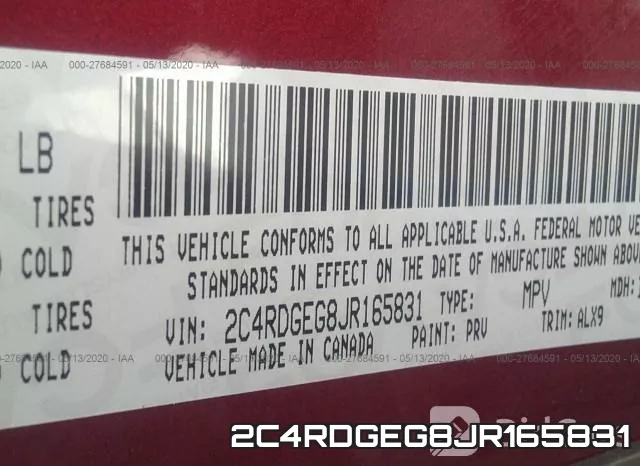 2C4RDGEG8JR165831 фото 10