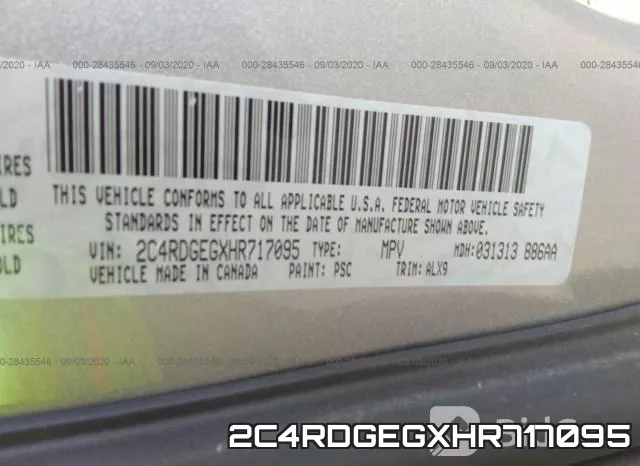 2C4RDGEGXHR717095 фото 10