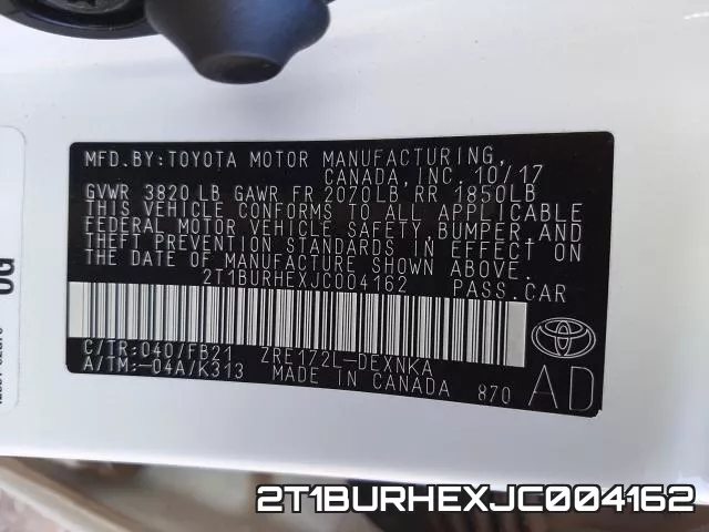 2T1BURHEXJC004162 фото 2