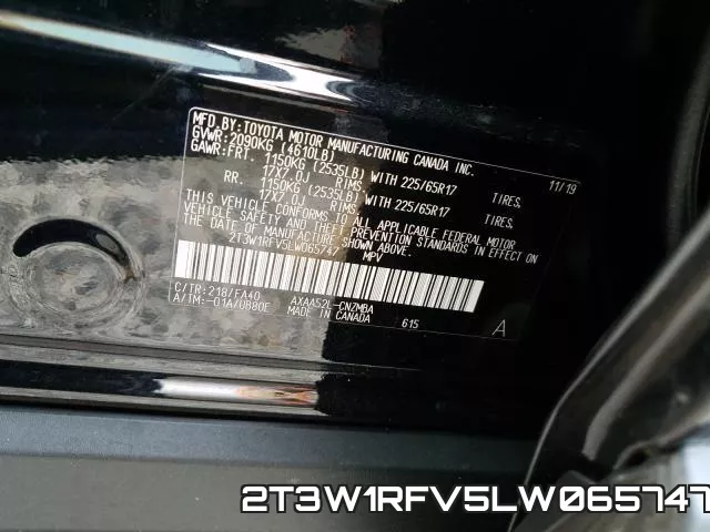 2T3W1RFV5LW065747 фото 2
