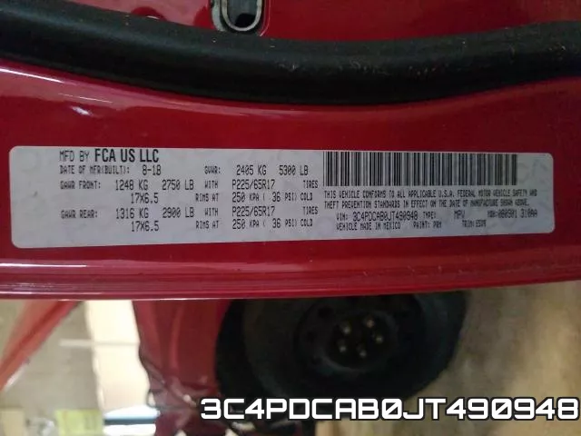 3C4PDCAB0JT490948 фото 2