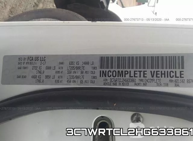 3C7WRTCL2HG633861 фото 10