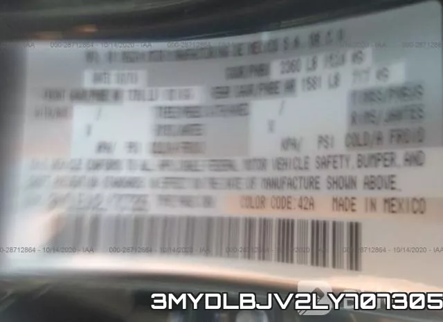 3MYDLBJV2LY707305 фото 10
