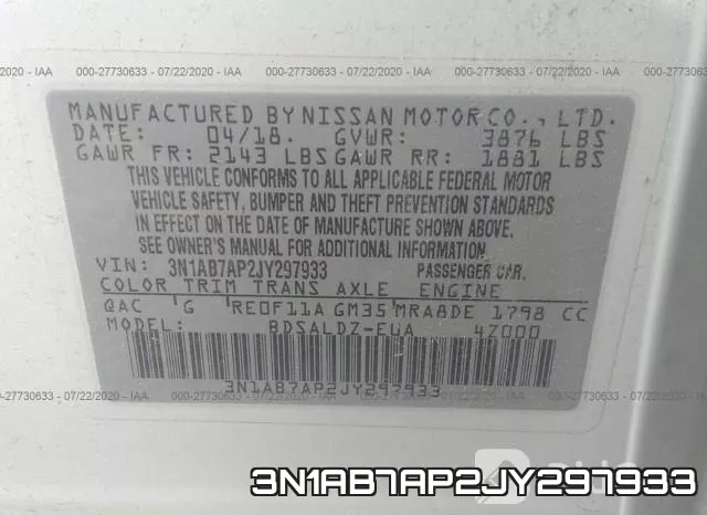 3N1AB7AP2JY297933 фото 10