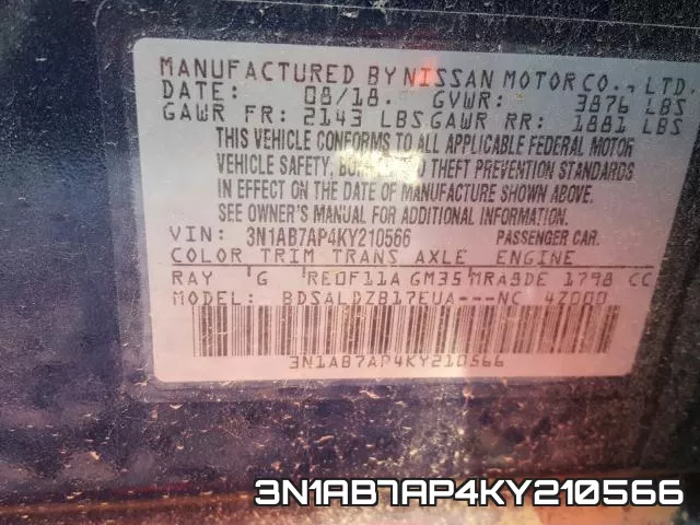 3N1AB7AP4KY210566 фото 2