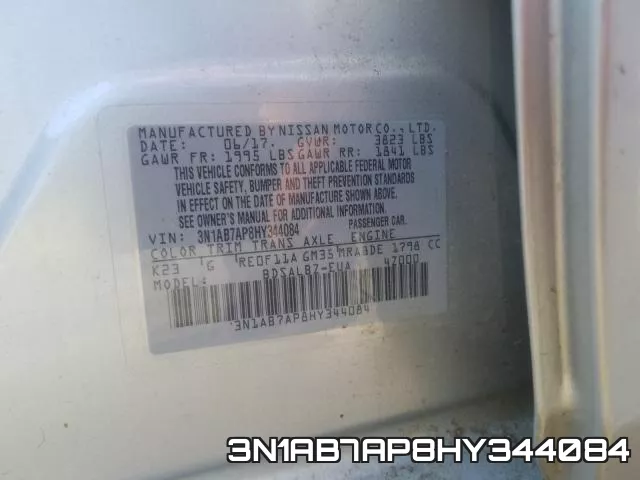 3N1AB7AP8HY344084 фото 2