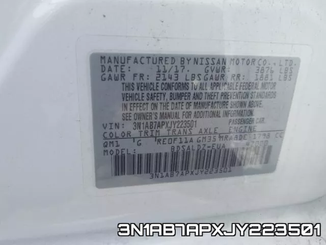 3N1AB7APXJY223501 фото 2