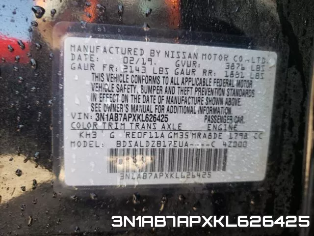 3N1AB7APXKL626425 фото 2