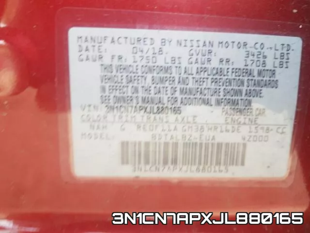 3N1CN7APXJL880165 фото 2