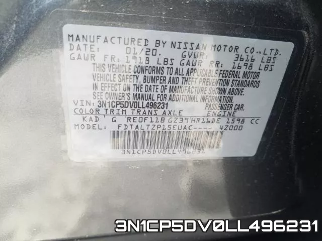 3N1CP5DV0LL496231 фото 2