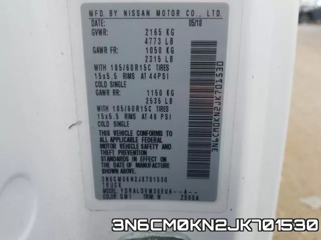 3N6CM0KN2JK701530 фото 2