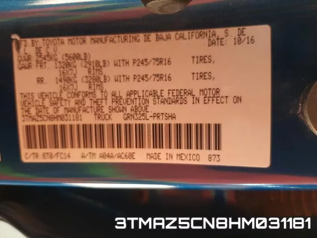 3TMAZ5CN8HM031181 фото 2