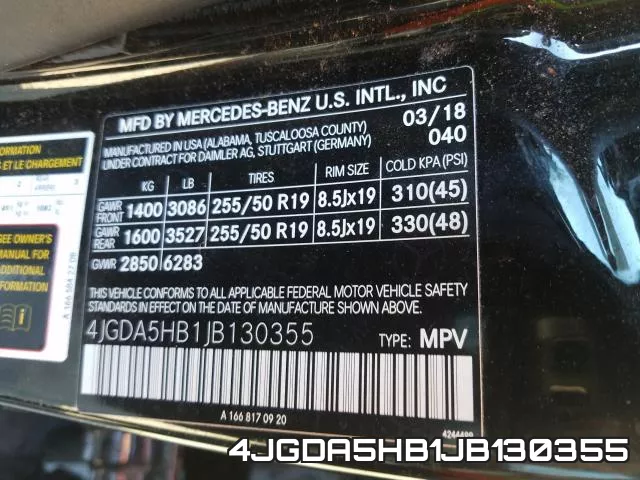 4JGDA5HB1JB130355 фото 2
