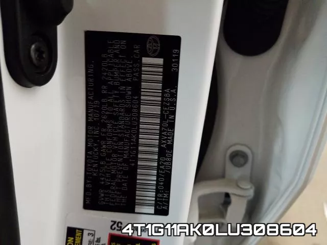4T1G11AK0LU308604 фото 2