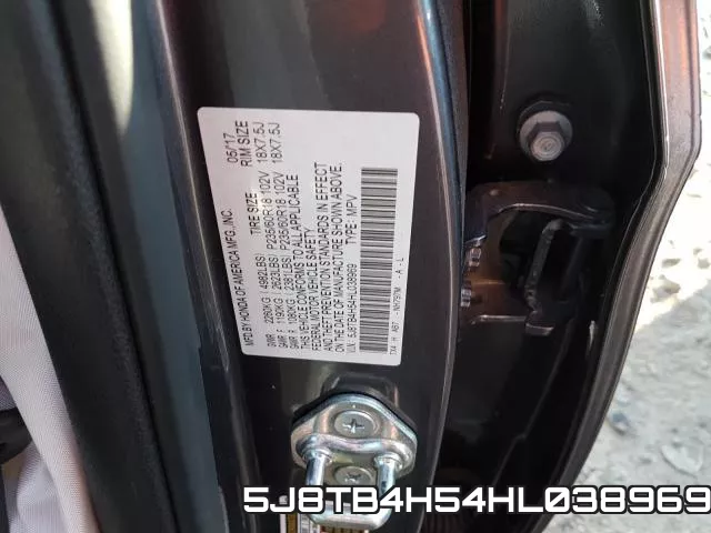 5J8TB4H54HL038969 фото 2