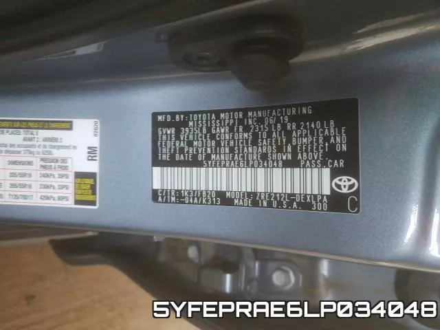 5YFEPRAE6LP034048 фото 2