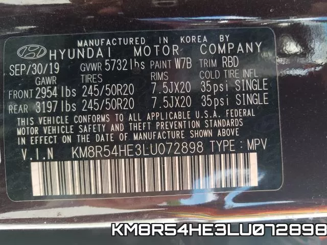 KM8R54HE3LU072898 фото 2