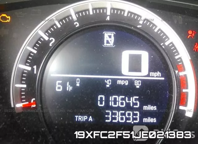 19XFC2F51JE021383 фото 8