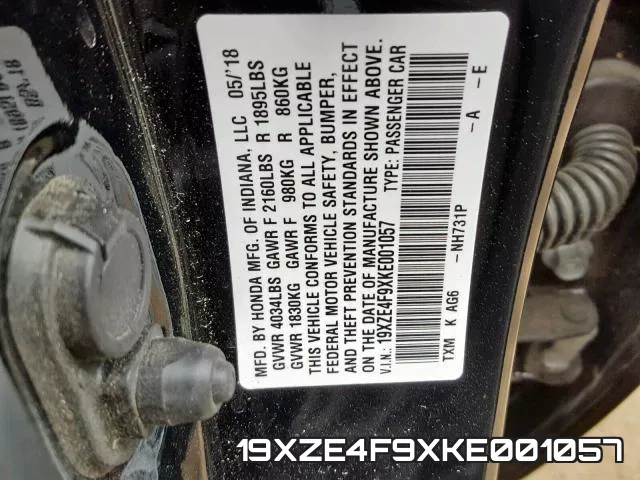19XZE4F9XKE001057 фото 2