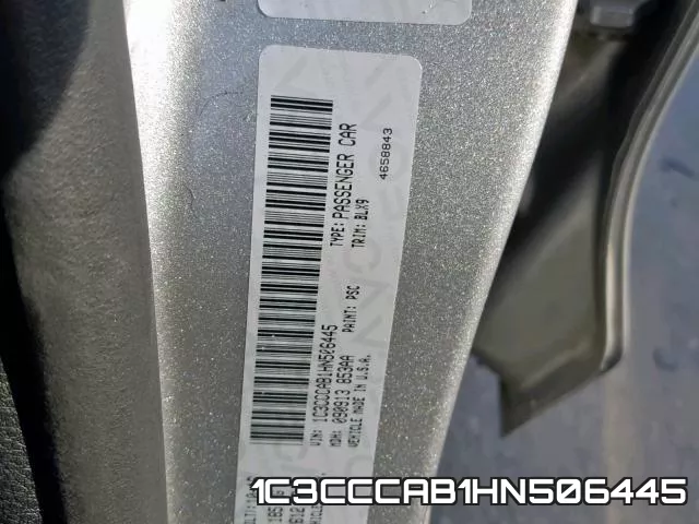 1C3CCCAB1HN506445 фото 2