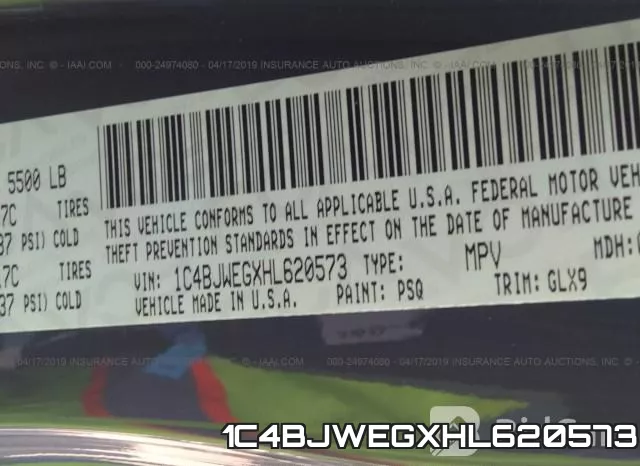 1C4BJWEGXHL620573 фото 10