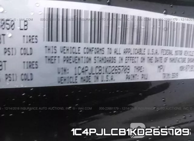 1C4PJLCB1KD265709 фото 10
