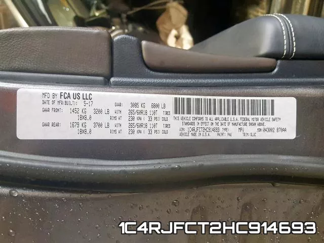 1C4RJFCT2HC914693 фото 2