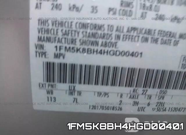 1FM5K8BH4HGD00401 фото 10