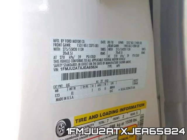 1FMJU2ATXJEA65824 фото 2