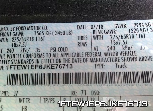 1FTEW1EP6JKE76713 фото 10