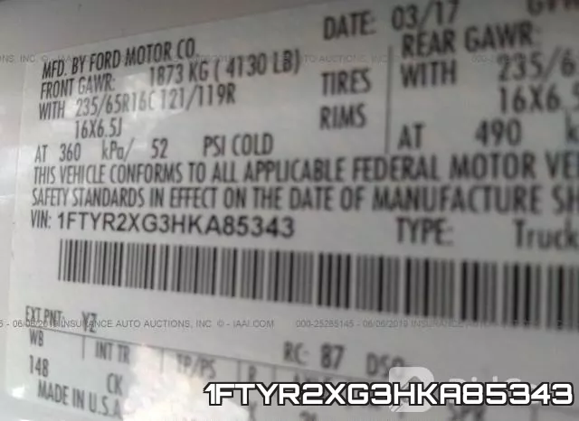 1FTYR2XG3HKA85343 фото 10