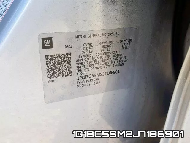 1G1BC5SM2J7186901 фото 2