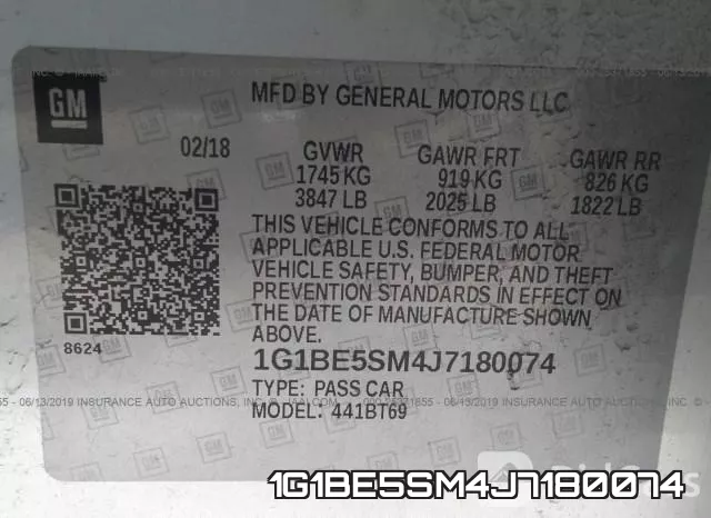 1G1BE5SM4J7180074 фото 10