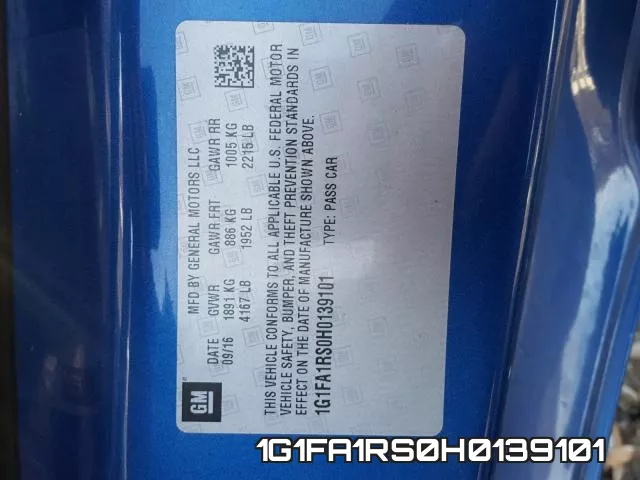 1G1FA1RS0H0139101 фото 2