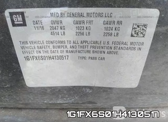 1G1FX6S01H4130517 фото 10