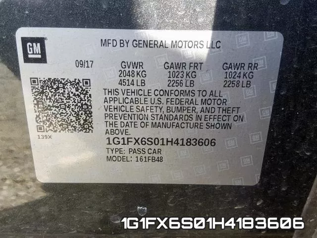 1G1FX6S01H4183606 фото 2