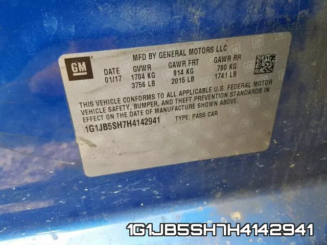1G1JB5SH7H4142941 фото 2