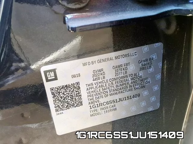 1G1RC6S51JU151409 фото 2