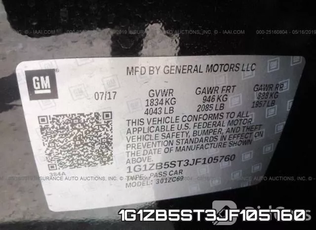 1G1ZB5ST3JF105760 фото 10