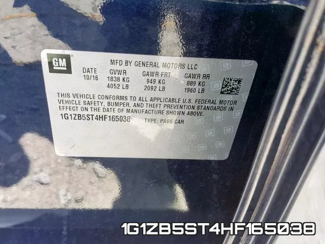 1G1ZB5ST4HF165038 фото 2