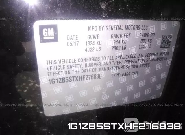 1G1ZB5STXHF276838 фото 10