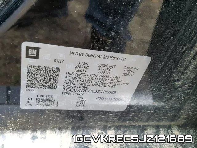 1GCVKREC5JZ121689 фото 2